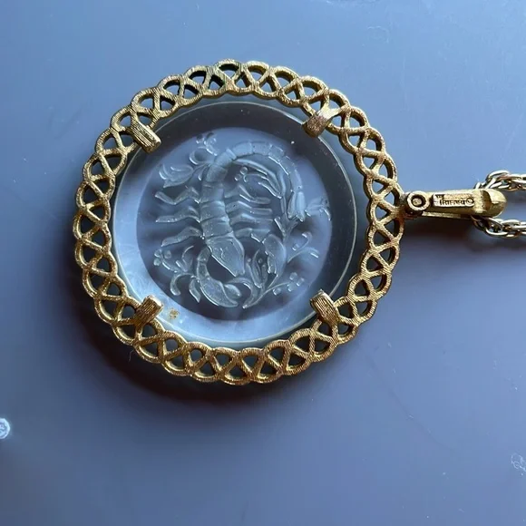 Crown Trifari Horoscope Necklace-Scorpio - Picture 4 of 5